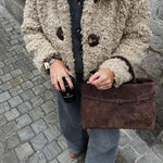 BOLSO DE HOMBRO DE ANTE DE LUJO - VALERINA MARBELLA