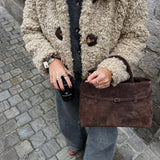 BOLSO DE HOMBRO DE ANTE DE LUJO - VALERINA MARBELLA