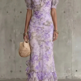 Roselique – Romantic floral silhouette – Maxi dress