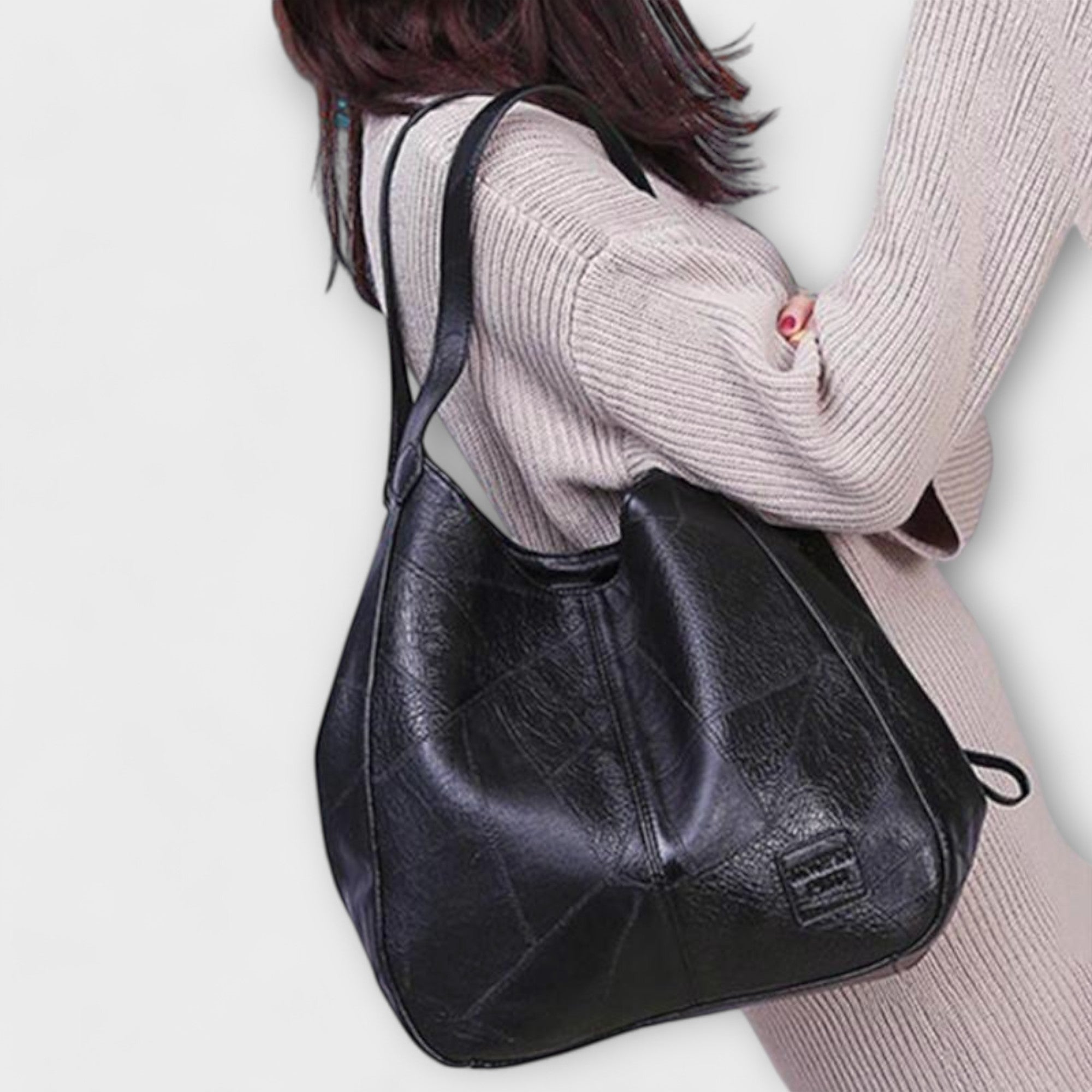 BOLSO DE CUERO ATEMPORAL CON ACABADO ELEGANTE - VALERINA MARBELLA