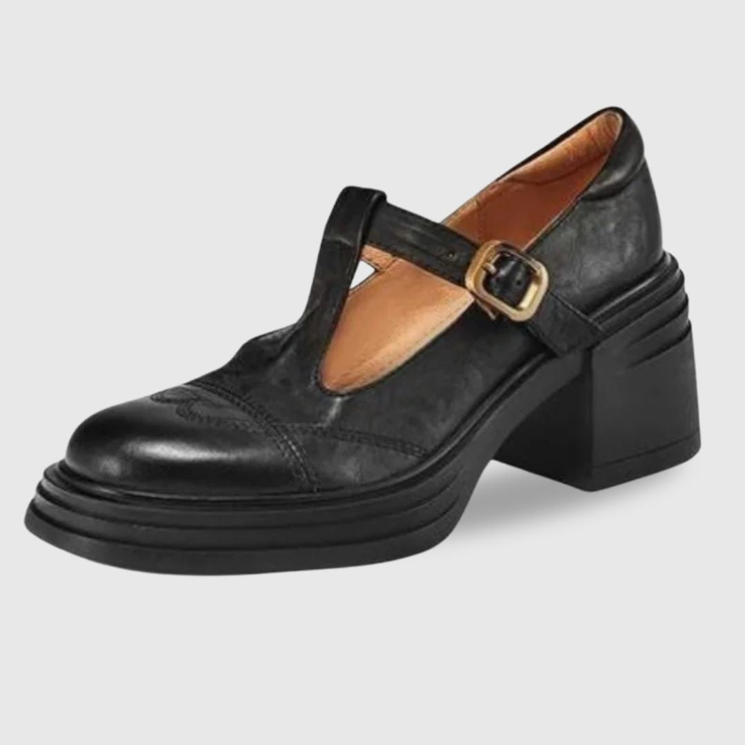 ZAPATOS MARY JANE DE CUERO