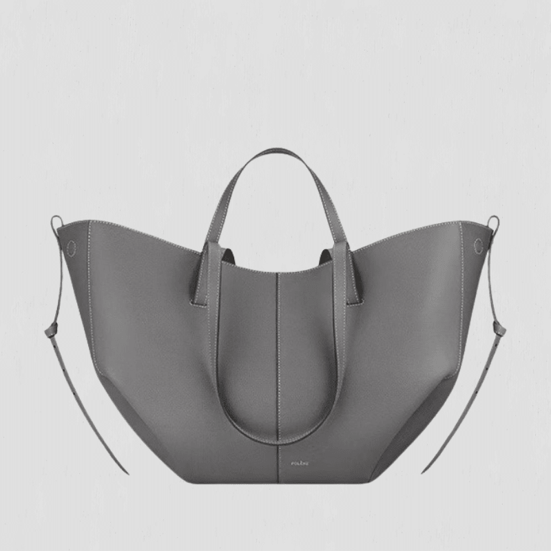 BOLSO SHOPPER ESTRUCTURADO CON ELEGANTES DETALLES FRUNCIDOS - VALERINA MARBELLA