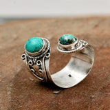 ANILLO RÉGLABLE DOUBLE TURQUESA SURROUND