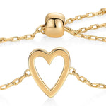 PULSERAS RADIEUX CORAZÓN | ORO
