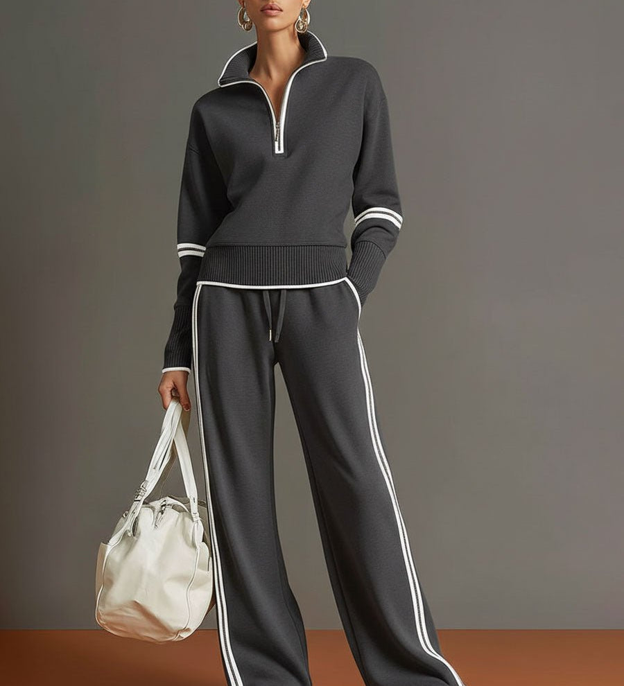 CONJUNTO DEPORTIVO RETRO HALF - ZIP - VALERINA MARBELLA