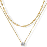 COLLAR HALO SUPERPUESTO | ORO