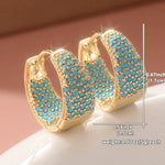 PENDIENTES DORADO TURQUESA PERLÉ ARO | ORO