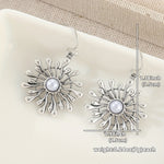PENDIENTES ELEGANTE BOHEMIO SOLEIL RAYONNANT PERLA GOTA