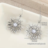 PENDIENTES ELEGANTE BOHEMIO SOLEIL RAYONNANT PERLA GOTA
