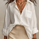 Quiet Luxury White Shirt With Soft Ribbed Maxi Skirt