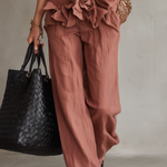 Artful Textured Ruffle Two-Piece Set
