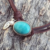COLLAR VINTAGE TURQUESA PERLA MULTI-RANGS