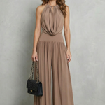 Solmèra – Draped halter elegance – Two piece set