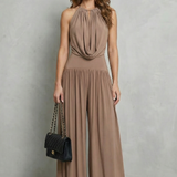 Solmèra – Draped halter elegance – Two piece set