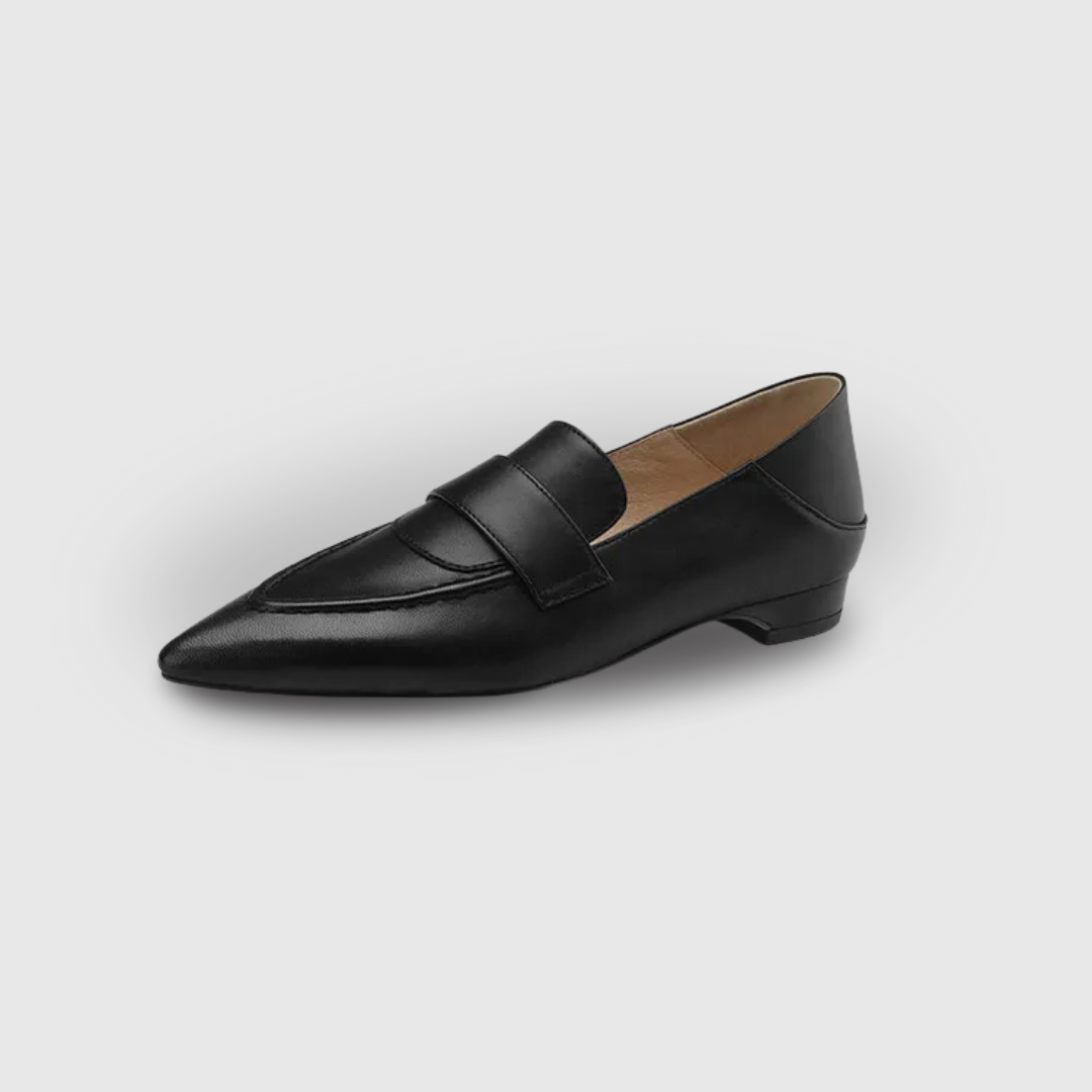 ZAPATOS ELEGANTES DE TACÓN BAJO CON PUNTA FINA