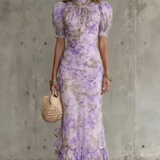 Roselique – Romantic floral silhouette – Maxi dress