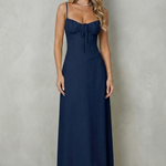 Selena – Soft corset charm – Sleeveless flowing maxi dress
