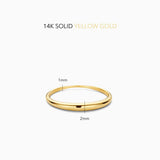 ANILLO FINO BOMBÉ | ORO