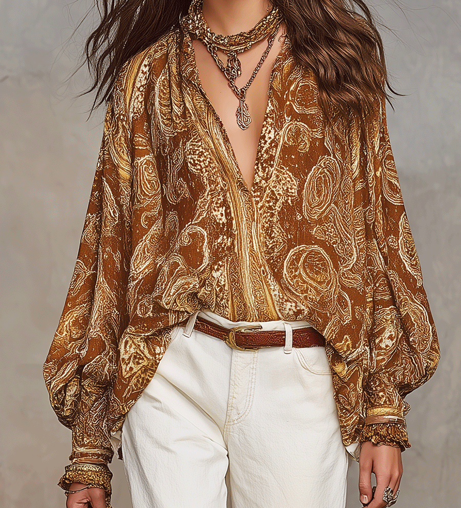 Bohemian Paisley Blouse