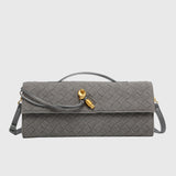 CLUTCH TRENZADO DE ANTE DE LUJO - VALERINA MARBELLA