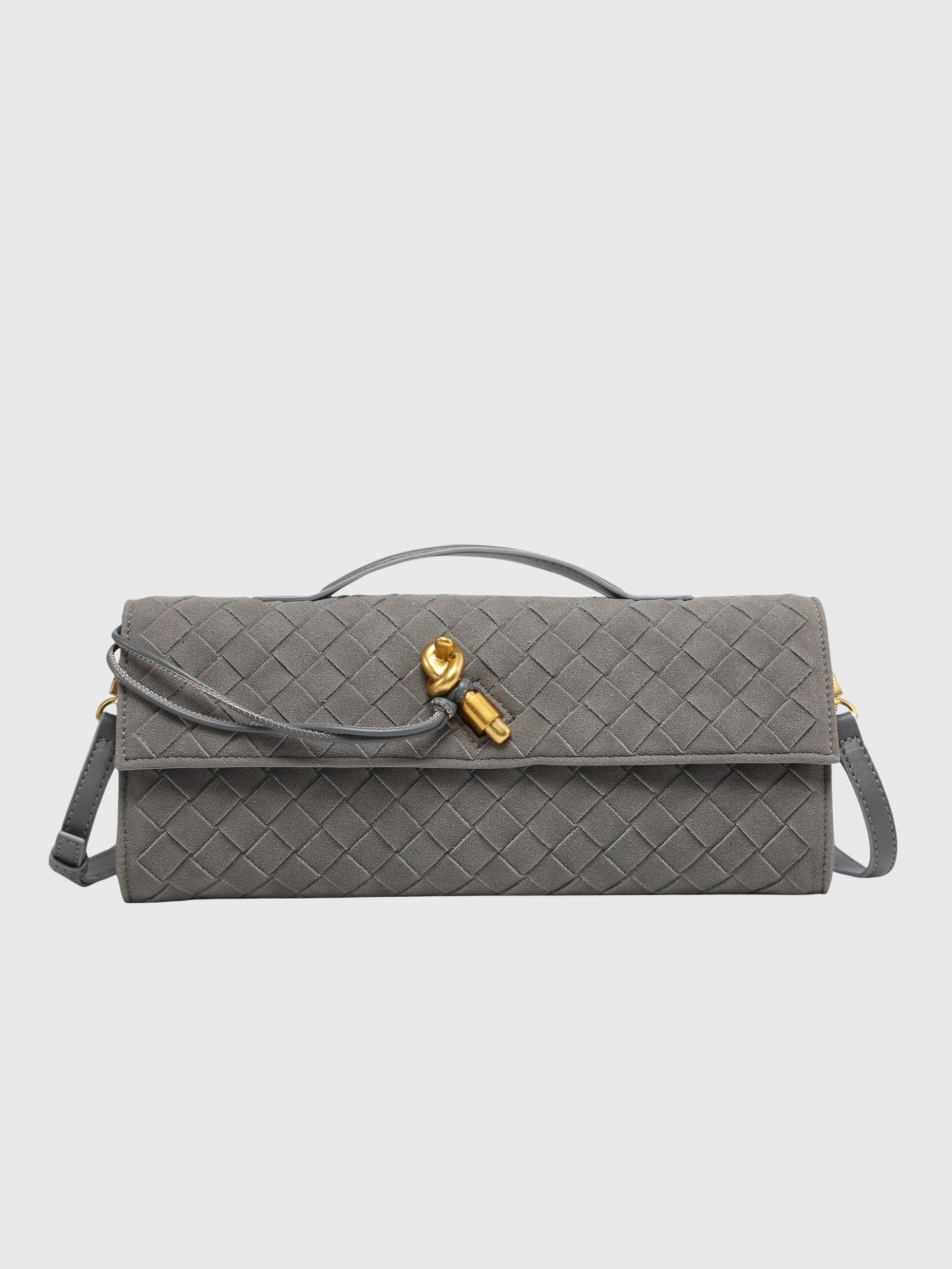 CLUTCH TRENZADO DE ANTE DE LUJO - VALERINA MARBELLA