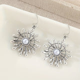 PENDIENTES ELEGANTE BOHEMIO SOLEIL RAYONNANT PERLA GOTA