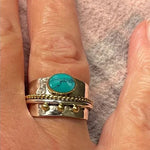 ANILLO ELEGANTE TURQUESA LARGE SORTIJA