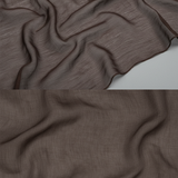 Chocolate Brown Semi-Sheer Chiffon Button-Front Jumpsuit