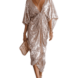 VESTIDO DE LENTEJUELAS EN ORO ROSA - VALERINA MARBELLA