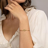 PULSERA AMOR NUDO INFINITO | ORO
