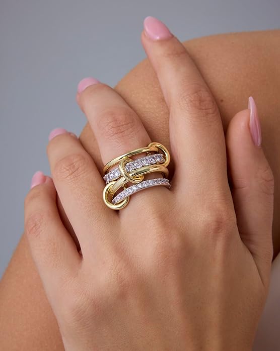 ANILLOS ENTRELACÉ APILABLE | ORO