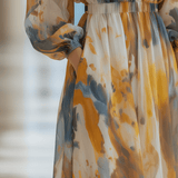 CONJUNTO DE GASA CON ESTAMPADO ACUARELA Y TOP - VALERINA MARBELLA