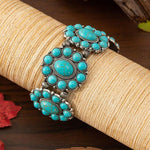 PULSERA ELEGANTE VINTAGE ETHNIQUE TURQUESA