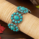 PULSERA ELEGANTE VINTAGE ETHNIQUE TURQUESA