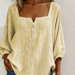 BLUSA SENCILLA CON CUELLO CUADRADO - VALERINA MARBELLA