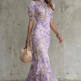 Roselique – Romantic floral silhouette – Maxi dress
