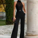 MONO ELEGANTE DE CUELLO ALTO CON CANESÚ - VALERINA MARBELLA