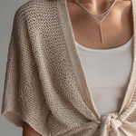 Relaxed Bohemian Tie-Front Knit Cardigan