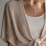 Relaxed Bohemian Tie-Front Knit Cardigan