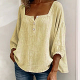 BLUSA SENCILLA CON CUELLO CUADRADO - VALERINA MARBELLA