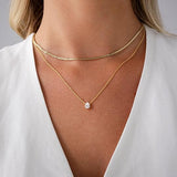 COLLAR HALO SUPERPUESTO | ORO