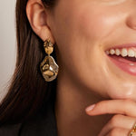 PENDIENTES ONDULATION VAGUE | ORO