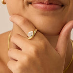 ANILLO ONDULÉ PROMESSE | ORO