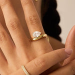 ANILLO ONDULÉ PROMESSE | ORO
