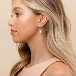 PENDIENTES PERLA COLGANTE | ORO