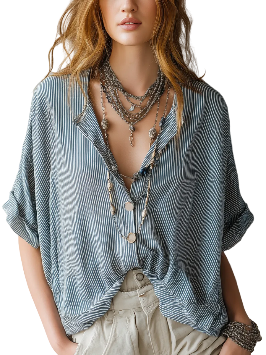 A Versatile And Easy-to-wear Striped Shirt.