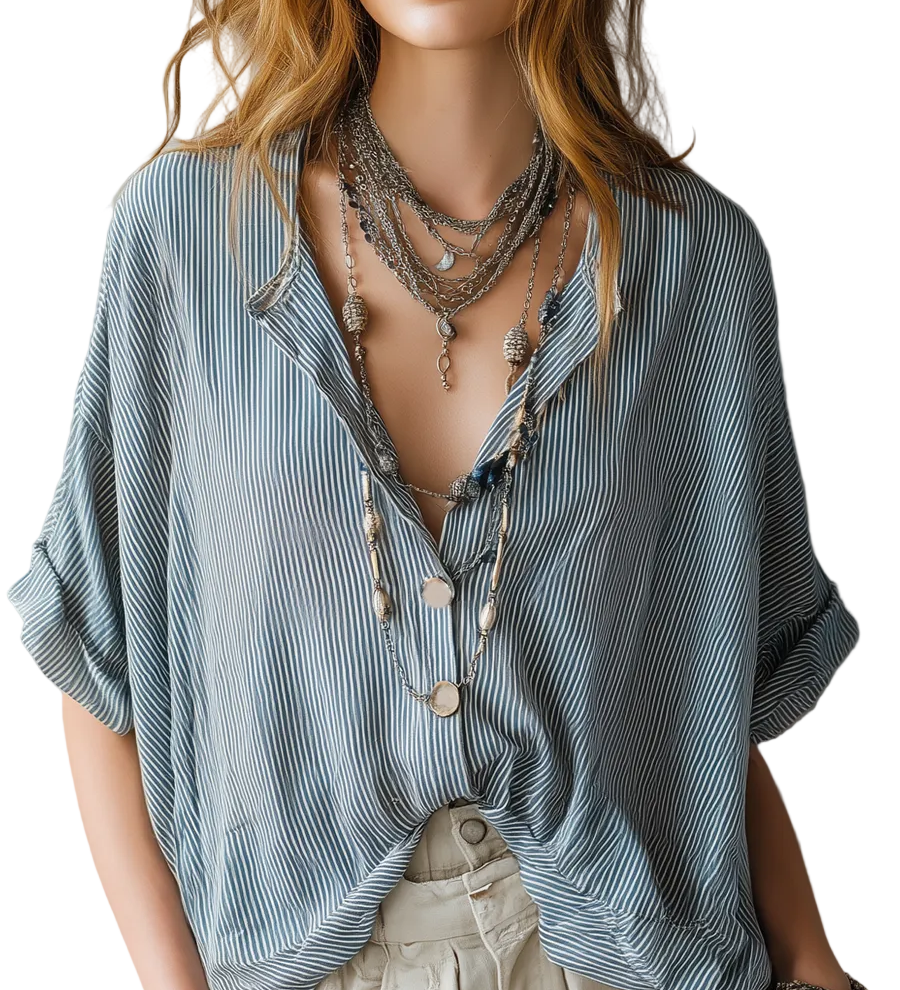 A Versatile And Easy-to-wear Striped Shirt.