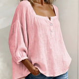 BLUSA SENCILLA CON CUELLO CUADRADO - VALERINA MARBELLA