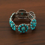 PULSERA ELEGANTE VINTAGE ETHNIQUE TURQUESA