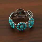 PULSERA ELEGANTE VINTAGE ETHNIQUE TURQUESA